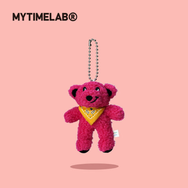 ZOE Hug Bear Plush Charm - Raspberry Pink