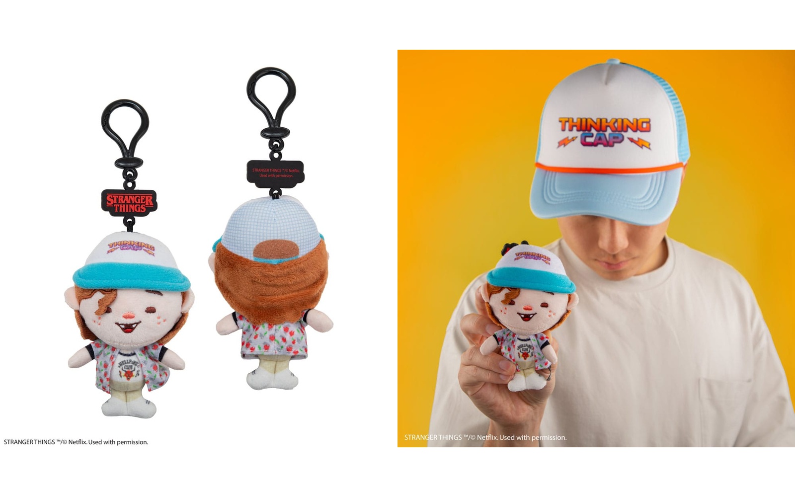 Cross-appeal plush keychain for broader customer base
