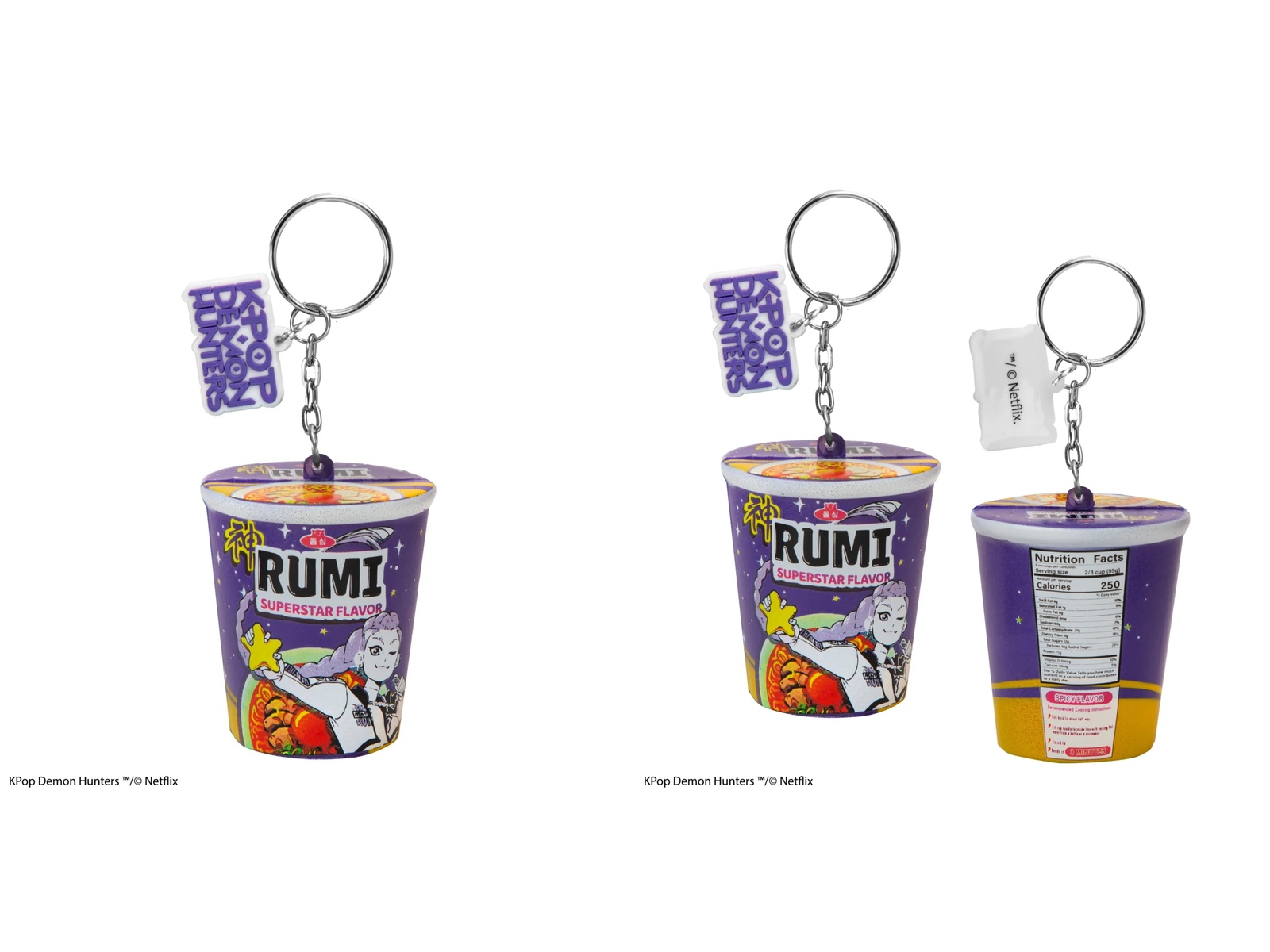 Rumi Superstar squishy keychain with K-Pop aesthetic packaging