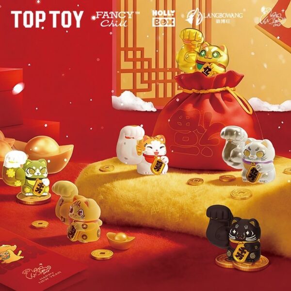 TOP TOY × Hollybox: Great Power Fortune Cat "Lucky Bag" Mini Figures (24-Pack Box)