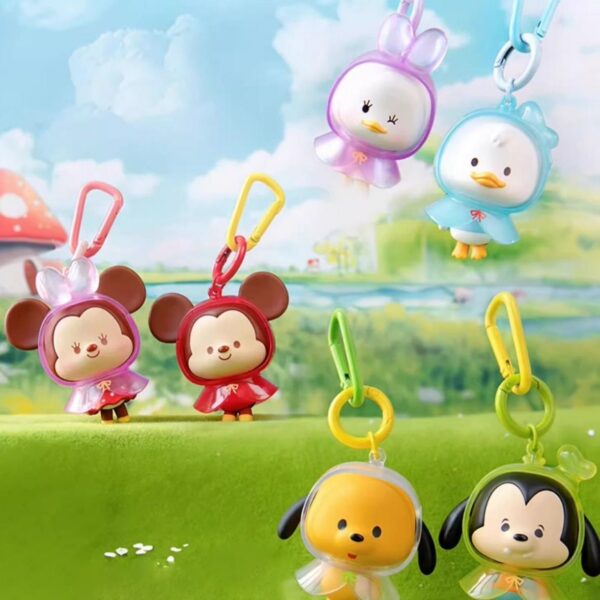 Mickey Mouse "Happy Rainy Day" Series – Spring Raincoat Keychain Blind Box