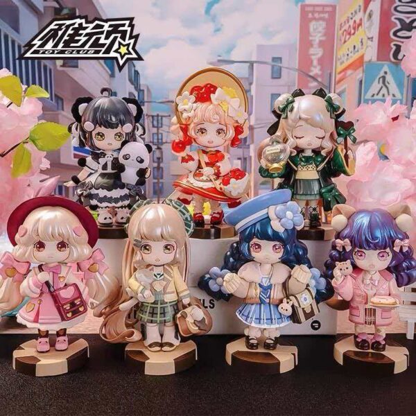 ZHIWAN KOKOYA Encounter Poetry Series Blind Box Full Case — 6 PCS Cute Anime Action Figures, Kawaii Collectible Art Toys for Desk Decor, Creative Surprise Gifts for Girls and Collectors (A Poem of Encounter)