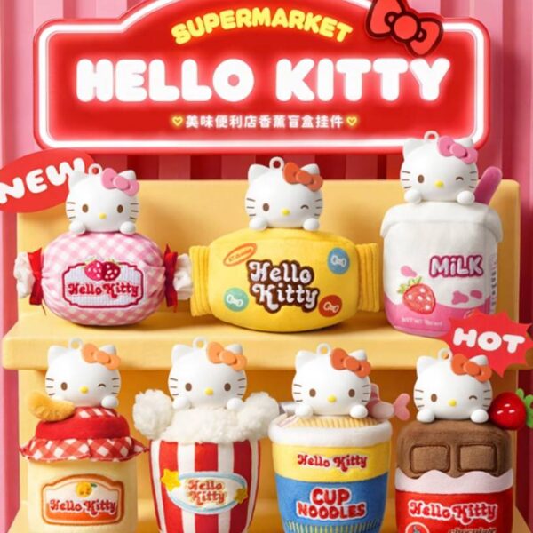 Hello Kitty Tasty Convenience Store Scented Plush Charm Blind Box