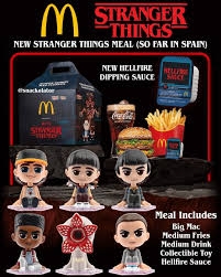 Stranger Things McDonald's Happy Meal collectible toy blind box display