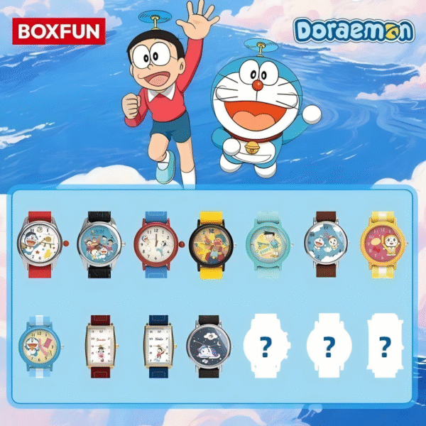 BOXFUN Doraemon Themed Watch Blind Box - Collectible Wristwatch