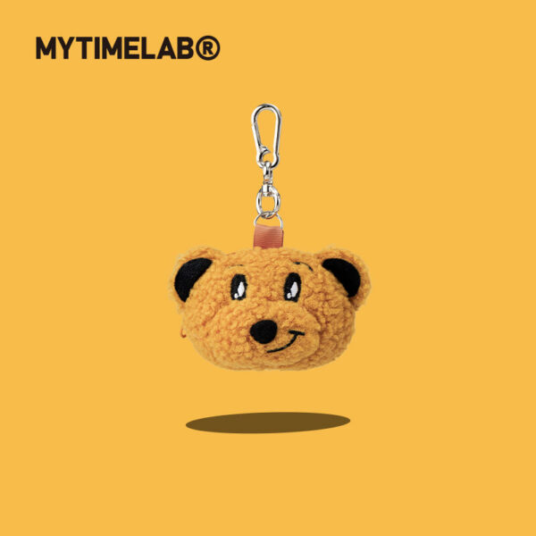 MT Hugging Bear Coin Purse Bag Charm Cute Cartoon Bear Plush Doll Keychain-Bonus Lucky Bear
