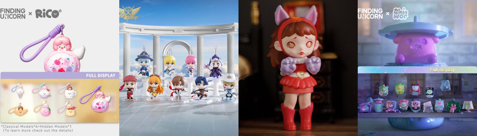 Premium blind box showcase collection highlighting the artistry and variety of collectible figures