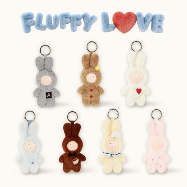 Antony’s UNI Rabbit Collectible Plush Keychain – Fluffy Love Series Art Toy Blind Box
