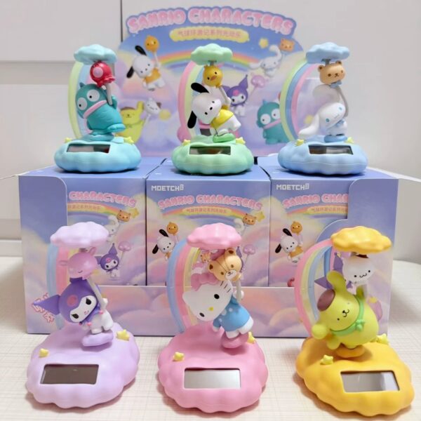 Sanrio Characters Balloon Travel Solar-Powered Swing Blind Box