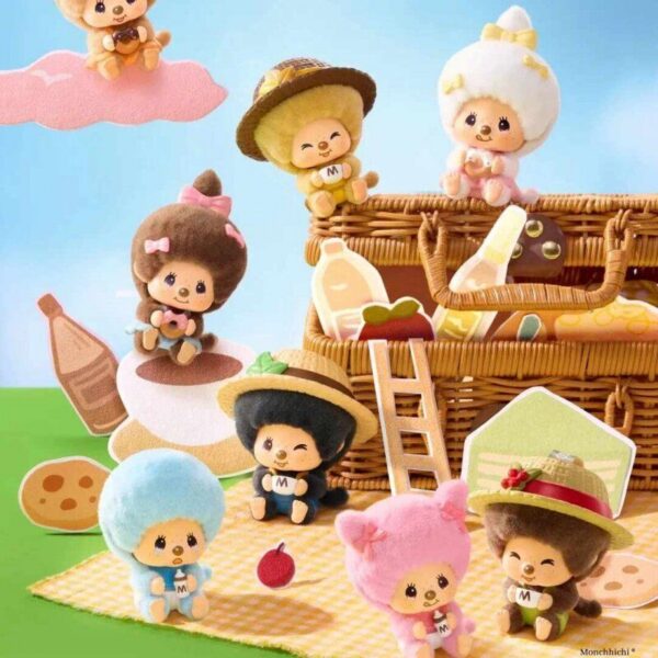 MINISO Monchhichi Coffee Farm Series Keychain Blind Box