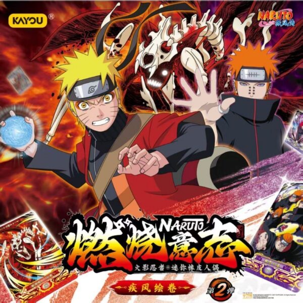 KAYOU Naruto Burning Will Series Mini Eraser Figures Vol.2 Blind Box