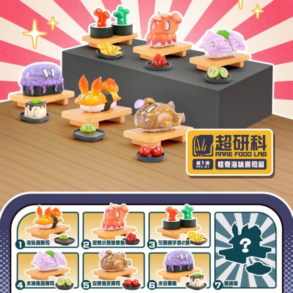 RARE FOOD LAB Vol.1 - Strange Seafood Sushi Series Blind Box