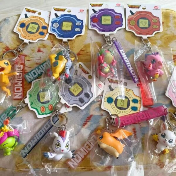 Genuine Toei Animation Digimon Adventure 3D Mini Figure Keychain