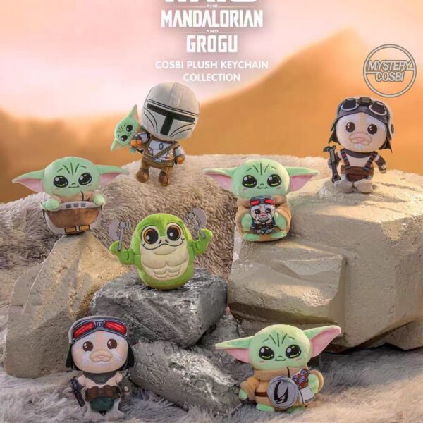 Star Wars The Mandalorian and Grogu™ Cosbi  Plush Keychain Collection