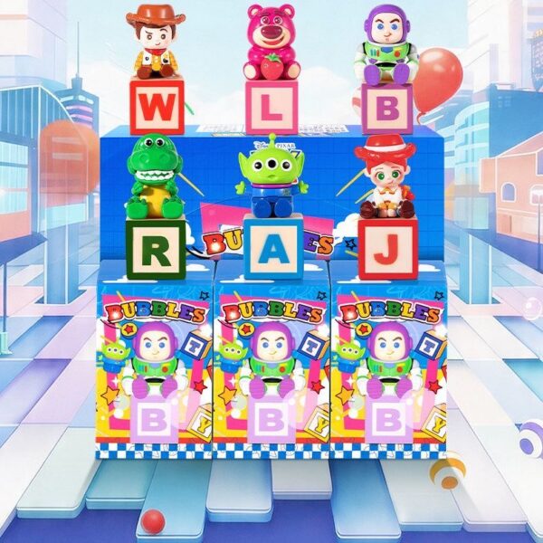 Toy Story 3-in-1 Blind Box Building Blocks & Bubble Wand Toy Set