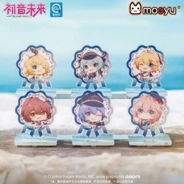 Hatsune Miku Sailor Uniform Q Version Acrylic Stand Figure Official Vocaloid Desk Ornament Collection