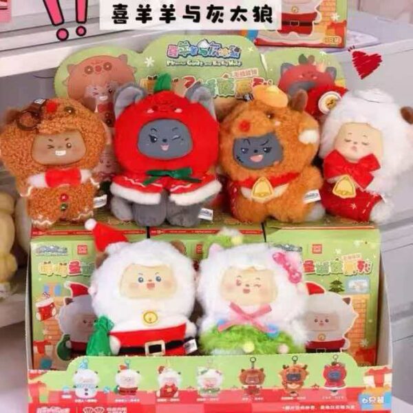 Pleasant Goat and Big Big Wolf Christmas Plush Blind Box Series
