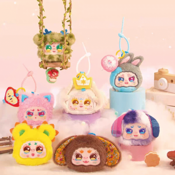 KIMMON 4" Spring Flields Newborn Vinly Plush Face Bag Blind Box